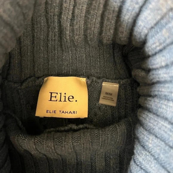Elie Tahari • Cable Knit Turtleneck Sweater - Picture 7 of 11